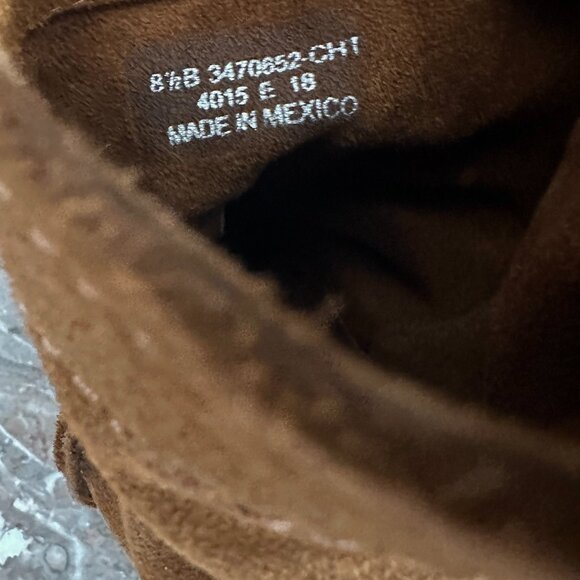 Frye Cara Suede Short Boots - Distressed in brown Size 8.5 Barely Worn - Picture 7 of 12